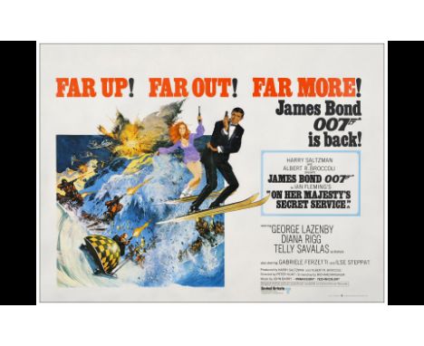 JAMES BOND: ON HER MAJESTY'S SECRET SERVICEBritish Quad (30" x 40"); Country-of-OriginFine on Linen; Artwork by Frank McCarth