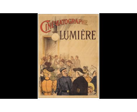 CINEMATOGRAPHIE LUMIEREFrench Moyenne (30" x 41"); Stone LithoFine+ on Linen; Artwork by Henri Bispot Lumiere, 1896The first 