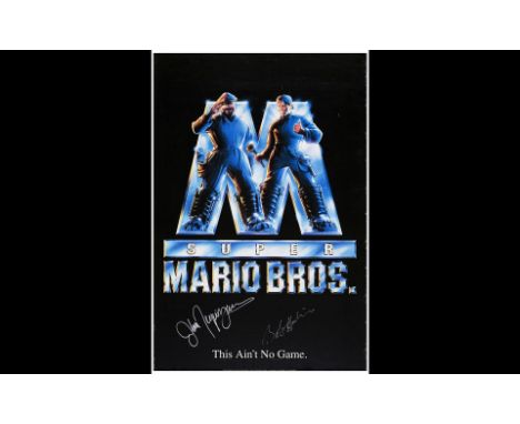 SUPER MARIO BROS.One Sheet (27" x 40") Signed by Bob Hoskins and John Leguizamo (JSA COA)Very Fine+ Rolled Buena Vista Pictur