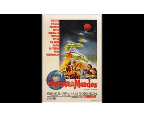 WAR OF THE WORLDSArgentinian One Sheet (29" x 43")Fine+ on Linen Paramount, R-1966Printed for the film's 1966 theatrical reis