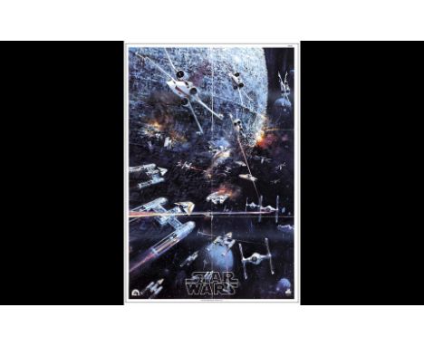 STAR WARS: A NEW HOPEPromotional Soundtrack Poster (22" x 33")Very Fine- Folded; Artwork by John Berkey 20th Century Fox, 197