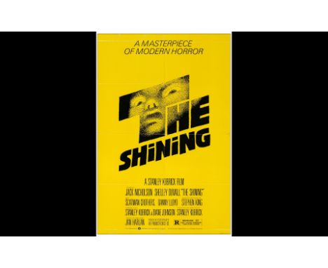THE SHININGOne Sheet (27" x 41")Fine+ Folded; Artwork by Saul Bass Warner Bros., 1980Folded as issued, this poster features a