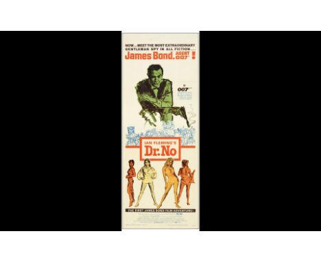 JAMES BOND: DR. NOInsert (14" x 36")Fine+ Folded; Artwork by Mitchell Hooks and David Chaseman United Artists, 1962Folded as 