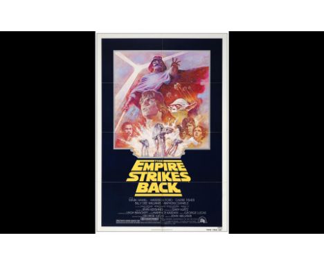 STAR WARS: THE EMPIRE STRIKES BACKOne Sheet (27" x 41")Near Mint Folded; Artwork by Tom Jung 20th Century Fox, R-1982The 'upd