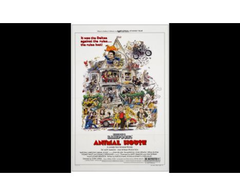 ANIMAL HOUSEOne Sheet (27" x 41"); Style BVery Fine Folded; Artwork by Rick Meyerowitz Universal, 1978Tri-Folded poster featu