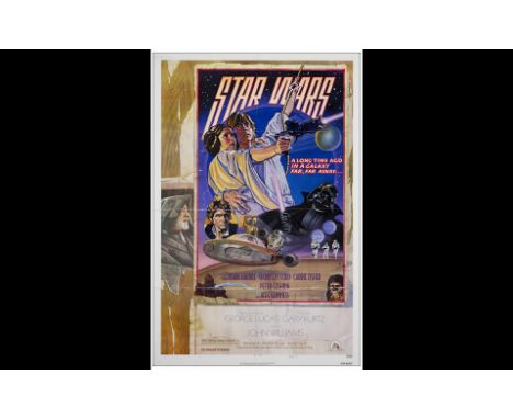 STAR WARS: A NEW HOPEOne Sheet (27" x 41"); Style DFine+ Folded; Artwork by Charles White and Drew Struzan 20th Century Fox, 