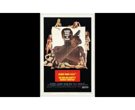 JAMES BOND: ON HER MAJESTY'S SECRET SERVICEOne Sheet (27" x 41"); Style AVery Fine+ Folded United Artists, 1969This beautiful
