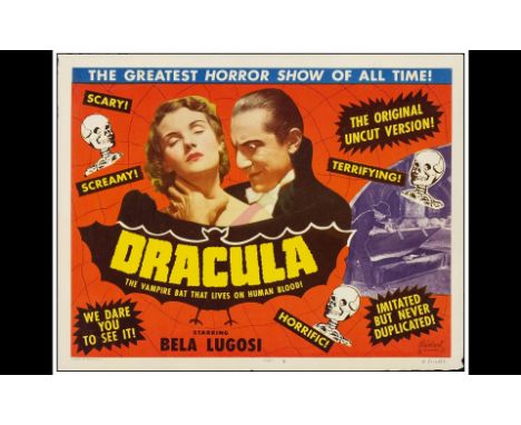 DRACULATitle Lobby Card (11" x 14")Fine+ Realart  , R-1951This rare reissue title card of the horror classic features vibrant