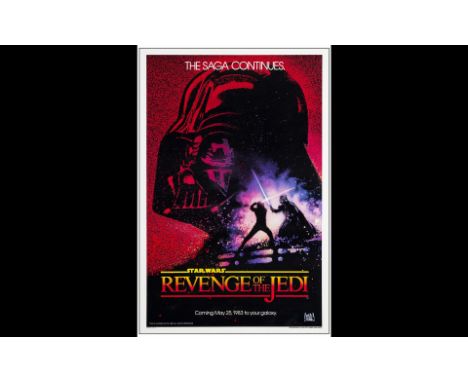 STAR WARS: RETURN OF THE JEDIOne Sheet (27" x 41"); Dated Advance Revenge Style From the Howard Kazanjian CollectionVery Fine