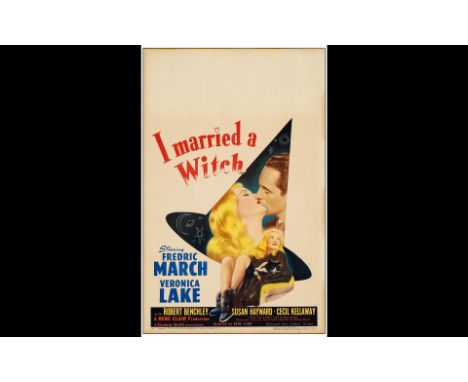 I MARRIED A WITCHWindow Card (14" x 22")Very Fine United Artists, 1942This charming window card exhibits minimal edge wear. T