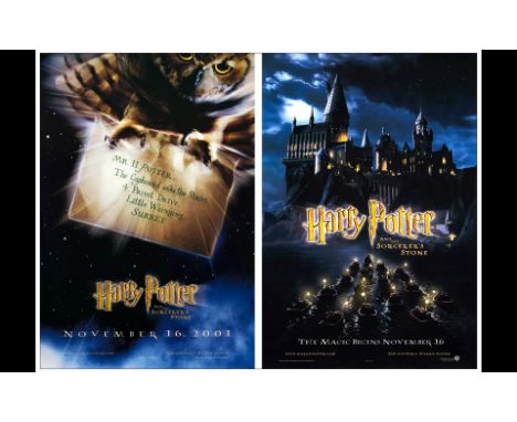 HARRY POTTER AND THE SORCERER'S STONEOne Sheets (2) (27" x 40"); AdvanceVery Fine+ Rolled Warner Bros., 2001This group consis