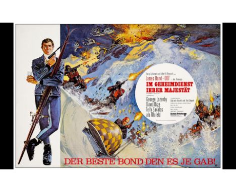 JAMES BOND: ON HER MAJESTY'S SECRET SERVICEGerman A1 (23" x 33")Very Fine Rolled; Artwork by Frank McCarthy United Artists, 1