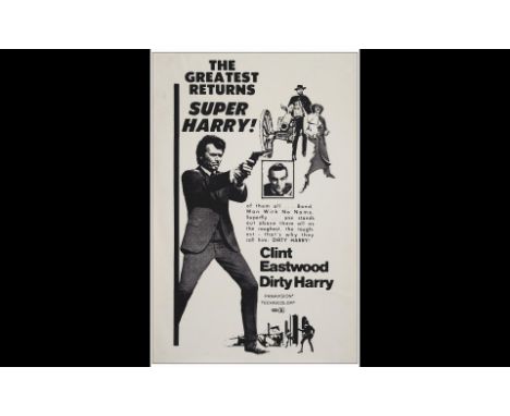 DIRTY HARRYOne Sheet (27" x 41"); Triple Bill Style From the David Frangioni CollectionVery Fine Folded Warner Bros., c.1973P