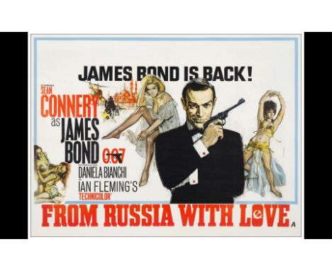 JAMES BOND: FROM RUSSIA WITH LOVEPremiere British Quad (30" x 40"); Advance, Country-of-OriginVery Good on Linen; Artwork by 