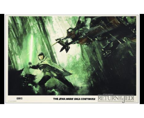 STAR WARS: RETURN OF THE JEDILimited Edition  Screen Print (36" x 24"); Variant Style, Hand-NumberedVery Fine+ Rolled; Artwor