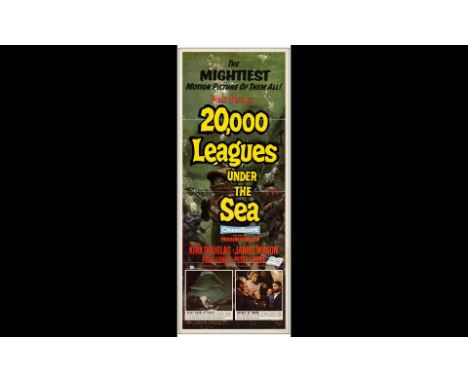 20,000 LEAGUES UNDER THE SEAInsert (14" x 36"); Glossy FinishFine- Folded Buena Vista Pictures, 1954This beautiful poster fro