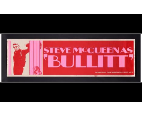 BULLITTPaper Banner (24" x 82") From the David Frangioni CollectionVery Fine Rolled Warner Bros./Seven Arts, 1968Provenance: 