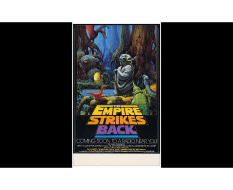 STAR WARS: THE EMPIRE STRIKES BACKNPR Promotional Poster (17" x 28")Very Fine- on Linen; Artwork by Ralph McQuarrie 20th Cent