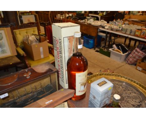 A 4.5L bottle of Famous Grouse Scotch Whisky with original box