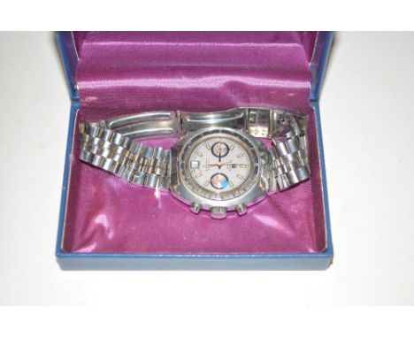 A Tissot Seastar Navigator wrist watch with booklet dated 1975