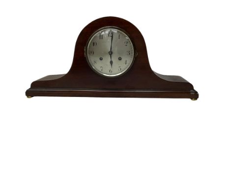 Oak striking mantle clock