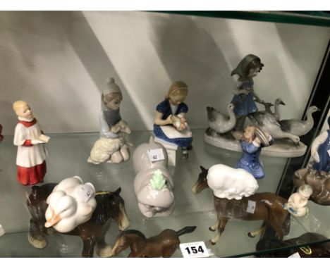 A COLLECTION OF COPENHAGEN, NAO AND DOULTON FIGURES