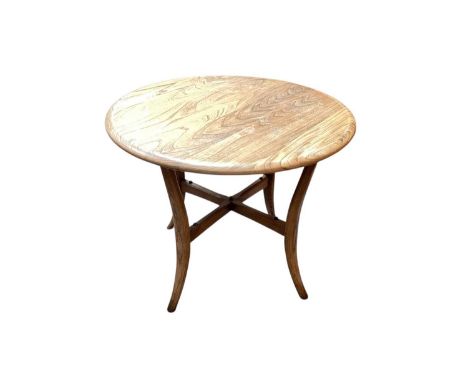 Ercol elm occasional table, 60cm diameter, 48cm high