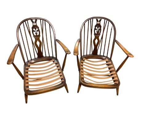Pair of Ercol armchairs