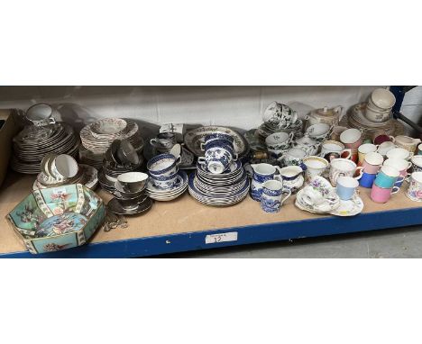 Large collection of tea wares and dinner wares and ceramics