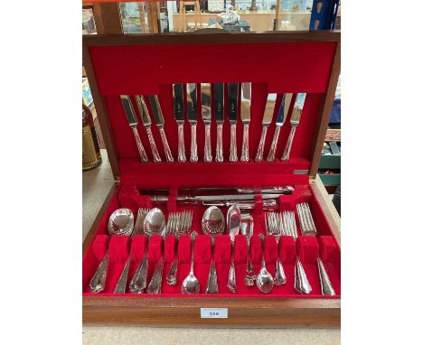Silver plated canteen of cutlery