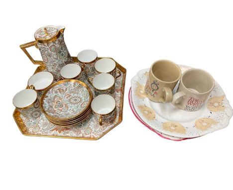 Stylish Halcyon days coffee set and tray and other ceramics