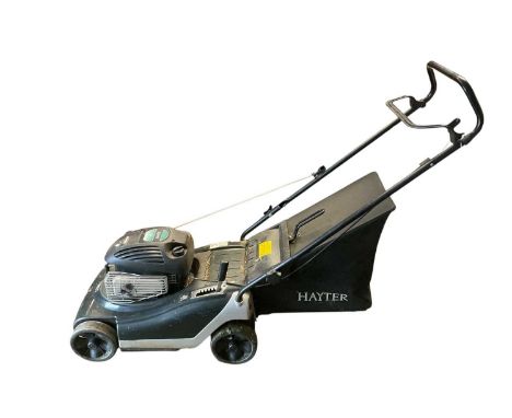 Hayter Spirit 41 lawnmower 158ccThe mower is in used overall condition with scuffs to the sides, the engine turns over but is
