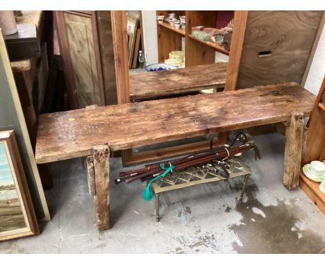 Antique Pig bench, 150cm wide, 40cm deep, 48cm high