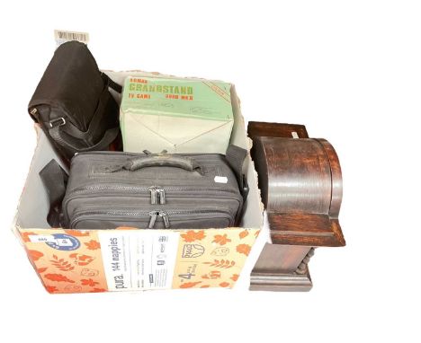 PlayStation II, Grandstand game, boxed and two pairs of binoculars, clock