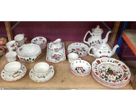 Masons Christmas Village tableware 