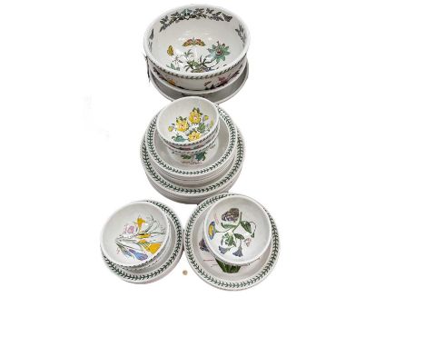 Group of Portmeirion Botanic Garden pattern items.