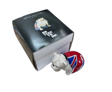 Royal Doulton James Bond 'No Time To Die' Jack Bulldog in original box, DD007B.