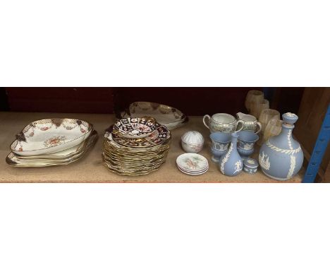 Quantity of ceramics to include Wedgwood, Royal Crown Derby and Denby