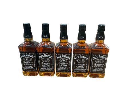 Five bottles of Jack Daniel's Whiskey
