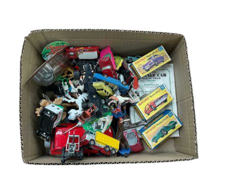 Group of mixed toys to include diecast Matchbox Superfast models.