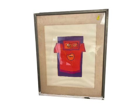 A D Cameron, silkscreen print 'Omen', signed, numbered and titled, 43 x 34cm, framed