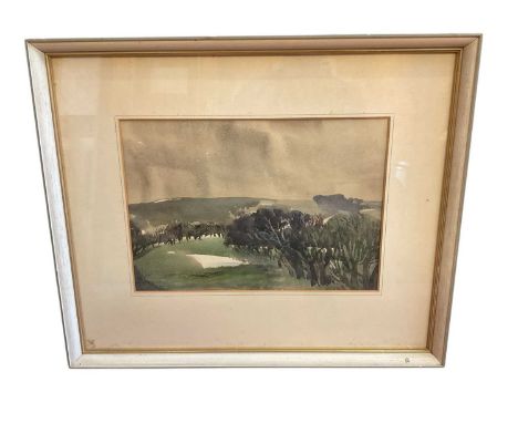 Anne Paterson Wallace (1923-2018) watercolour, landscape, 25 x 36cm, glazed frame 
