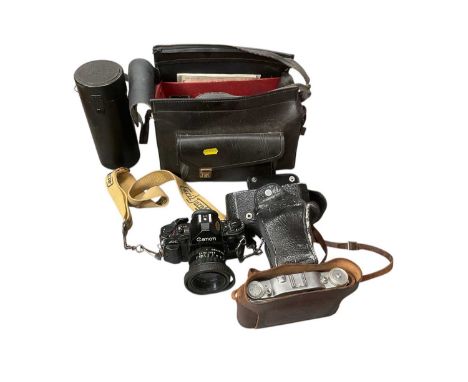 Group of cameras and camera accessories