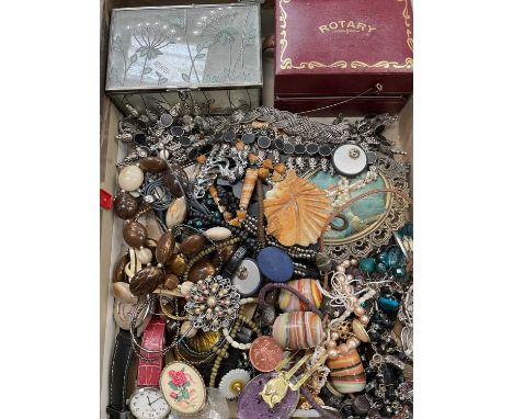 Group of costume jewellery and wristwatches etc