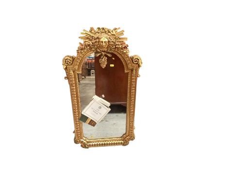 French-style gilt framed wall mirror, 96cm x 54cm   