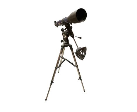 Bresser Skylux telescope measuring approximately 126cm tall