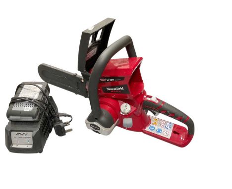 Mountfield MCS 24 Li battery powered garden chainsaw.