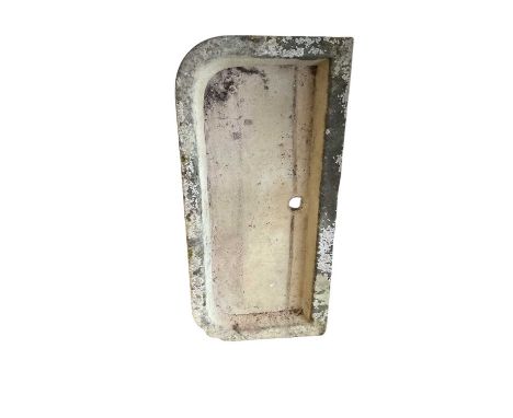 Large stone sink. Approximately 139cm wide by 67cm deep.