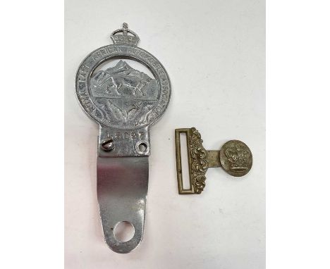 East African RAC badge and military buckle part