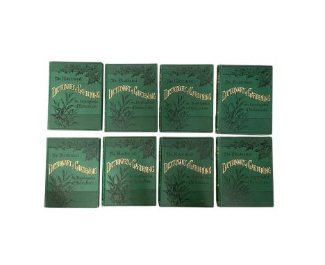 Good interesting run of 8 Victorian gardening books with many coloured plates and engravings